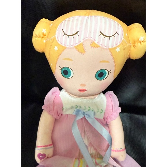 Mooshka Zapf Creation Rag Doll Sleepy Eyes Nightgown Plush Toy Collectible - Picture 2 of 5